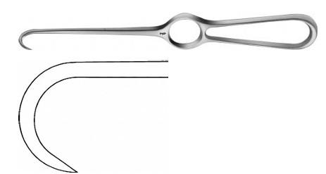 ФОЛЬКМАН РЕТРАКТОР1-ЗУБ. ГОСТР. 220MM